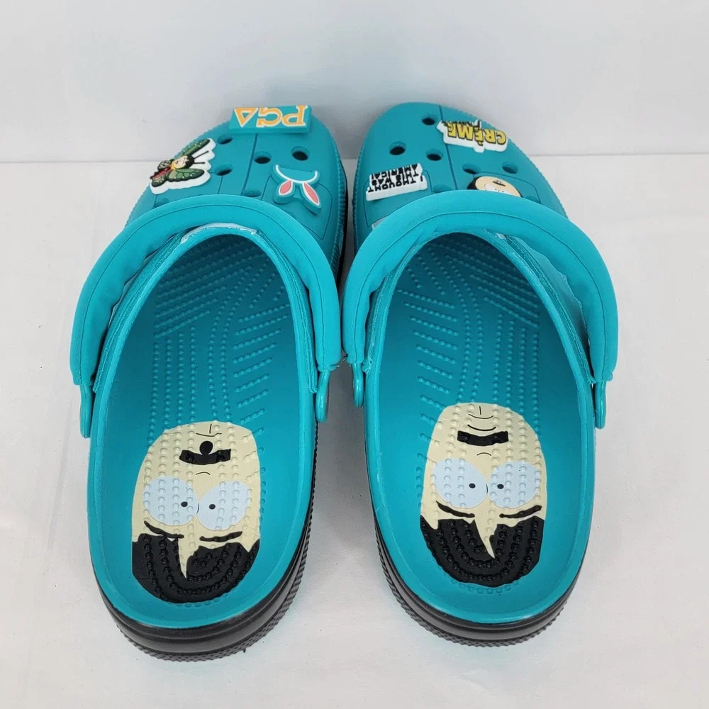 NWOT Crocs South Park Randy Marsh Classic Clog Turquoise Mens Blue Size 13